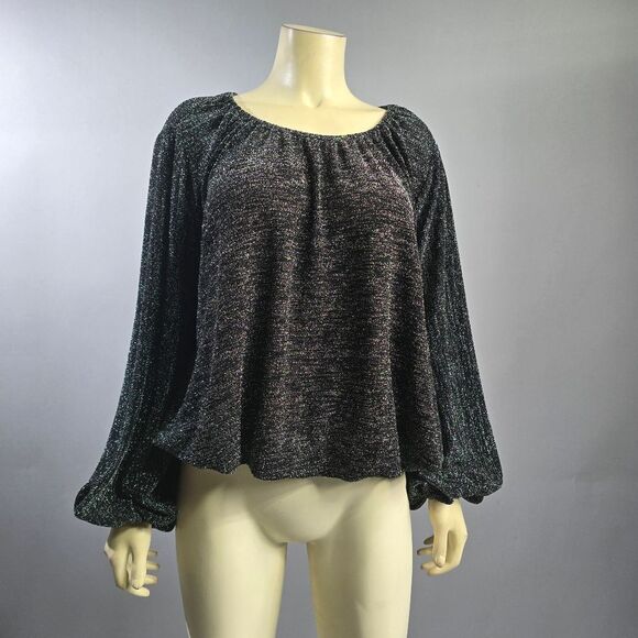 Julian Chang Small Elegant Black Women's Top R15 - Picture 1 of 6